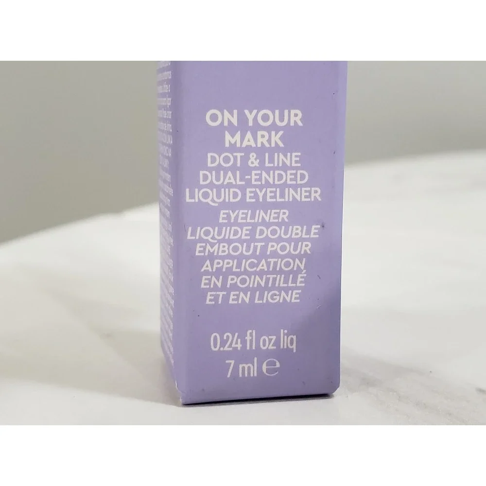 Florence by Mills ON YOUR‎ MARK DUAL ENDED Eyeliner 0.24 FL OZ NIB, BLACK